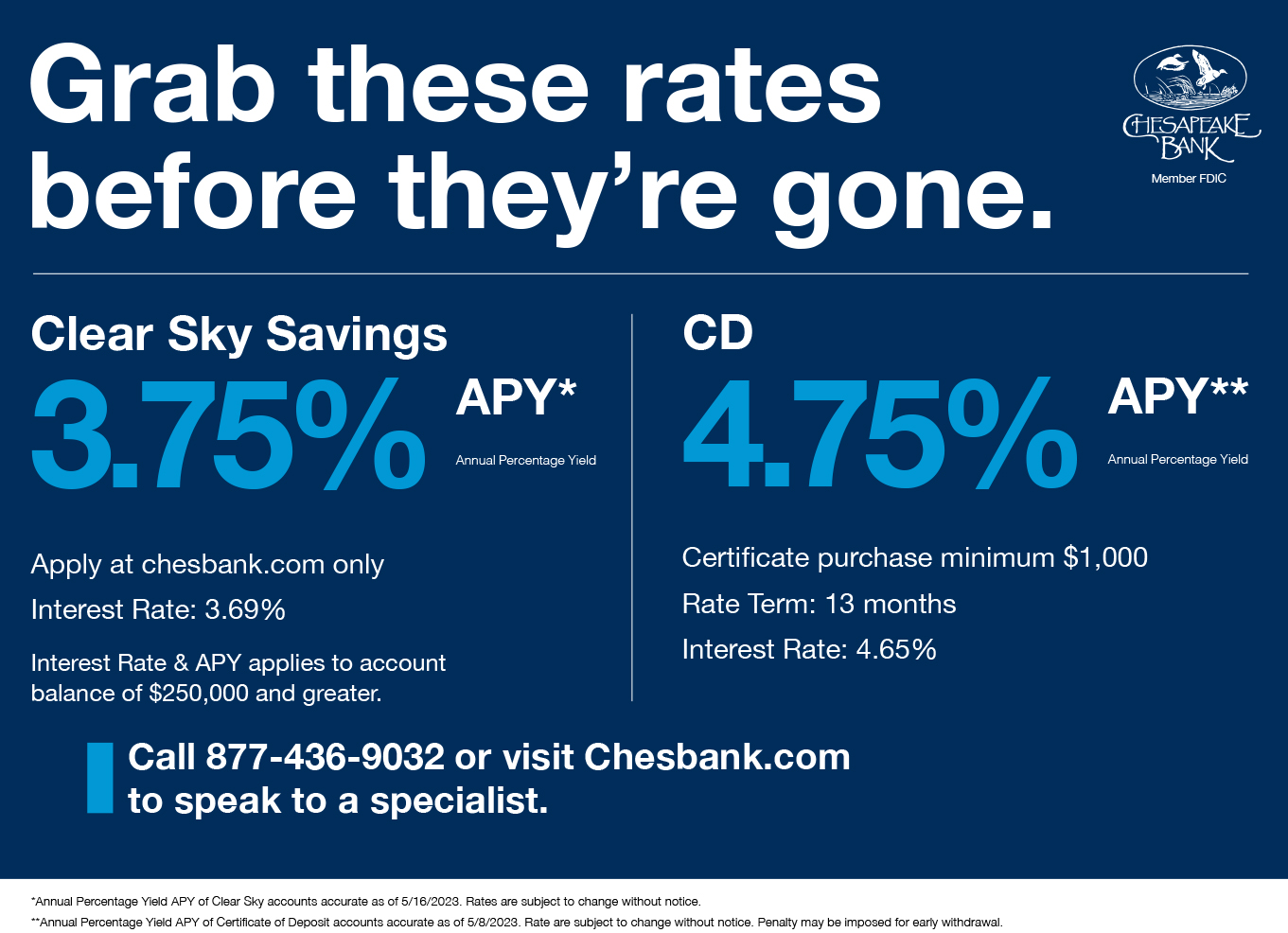 Clear Sky CD RATES Clear Sky CD RATES